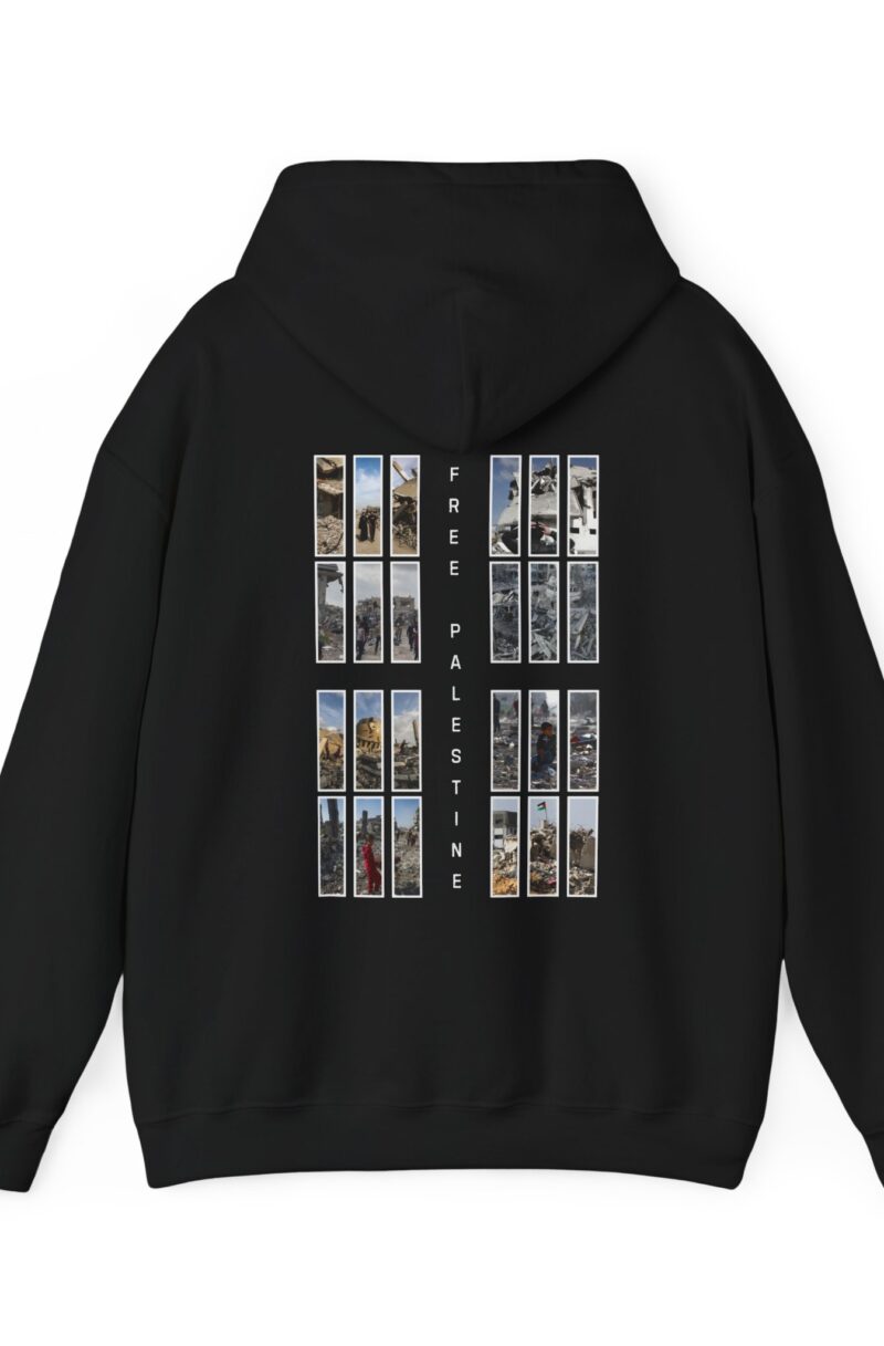Revolution Now, Free Palestine Hoodie back design